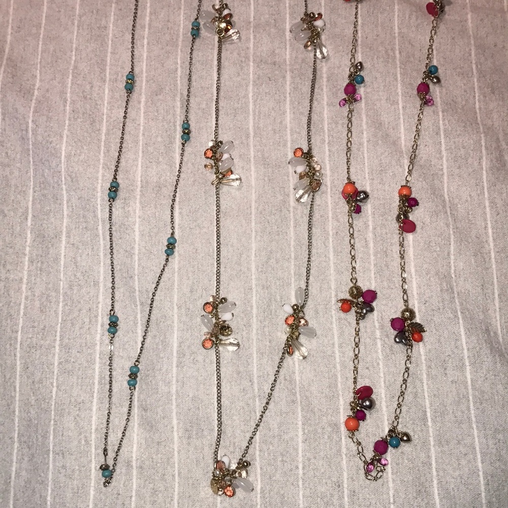 3 Long necklaces ✨❤️